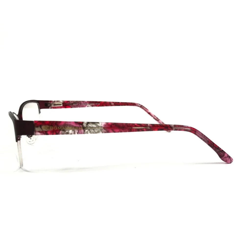 BCBGMAXAZRIA Eyeglasses Frames KANA WINE Red Cat Eye Half Rim 53-17-135